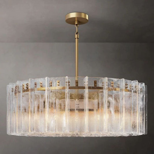 Lattice Module Glass Round Chandelier 60"