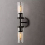 Lambert Hexagonal Glass Double Wall Sconce
