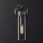 Machinist Glass Cylinder Wall Sconce