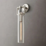 Machinist Glass Cylinder Wall Sconce