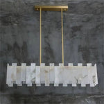 Alabaster Acropolis Modern Linear Chandelier