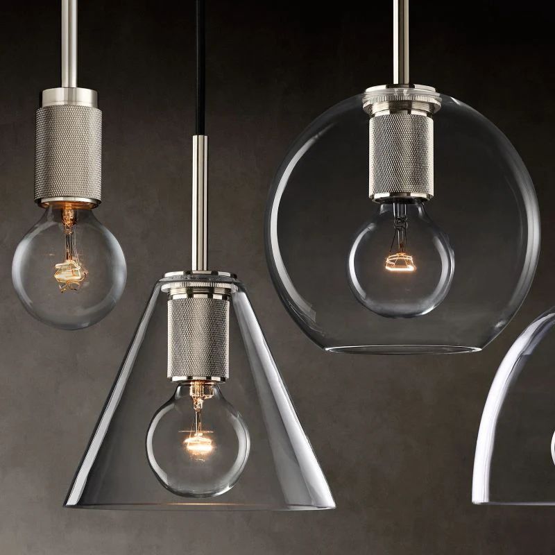 Utilitaire Glass Shade Pendant Light