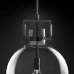 Machinist Glass Globe Pendant Light