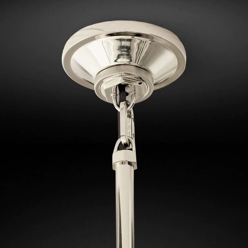 Machinist Glass Globe Pendant Light