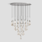 Soltaire Raindrop Glass Round Chandelier