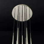 Aquitaine Faceted Cluster Round Chandelier 18"