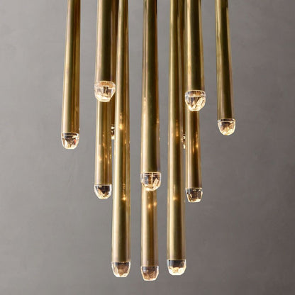 Aquitaine Faceted Cluster Round Chandelier 24"