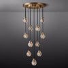 Pearl Carved Inciso Round Chandelier 22"