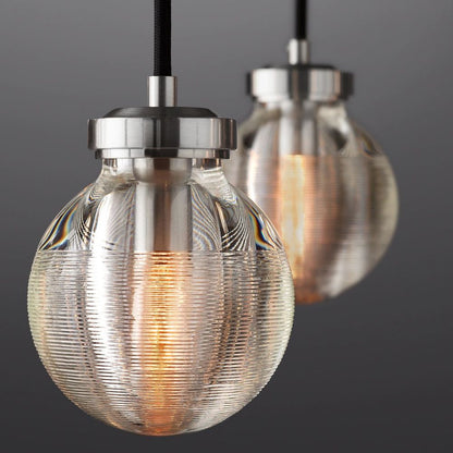 Pearl Carved Inciso Rectangle Chandelier 36"