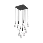 Water Drop Liquid Square Chandelier