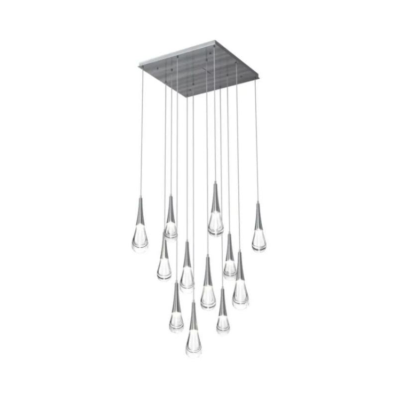 Water Drop Liquid Square Chandelier