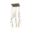 Water Drop Liquid Square Chandelier