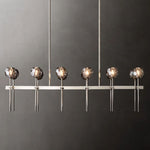 Boule De Radiant Crystal Double Linear Chandelier 60"