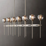 Boule De Radiant Crystal Double Linear Chandelier 60"
