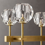 Boule De Radiant Crystal Double Linear Chandelier 60"