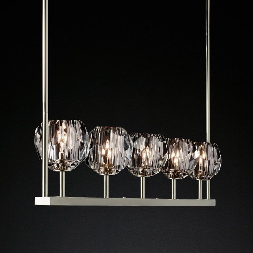Boule De Radiant Crystal Linear Chandelier 48"