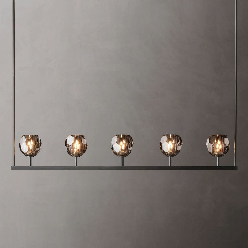 Boule De Radiant Crystal Linear Chandelier 48"