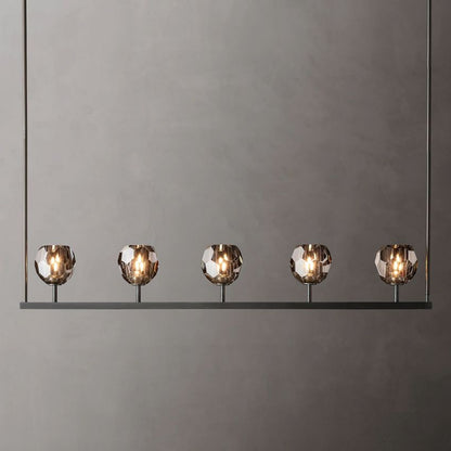 Boule De Radiant Crystal Linear Chandelier 48"