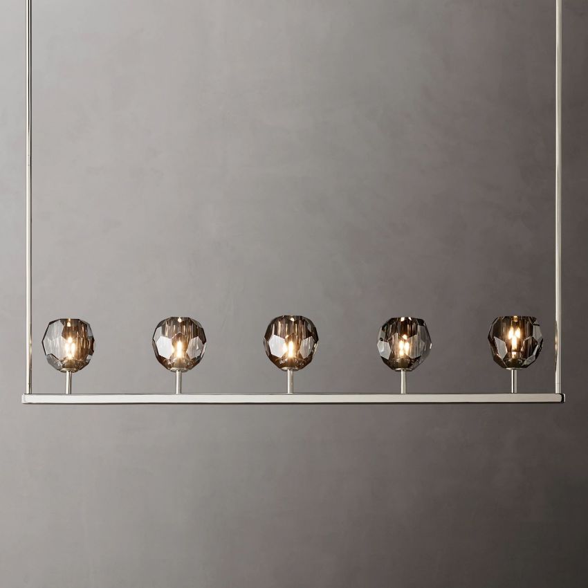 Boule De Radiant Crystal Linear Chandelier 48"