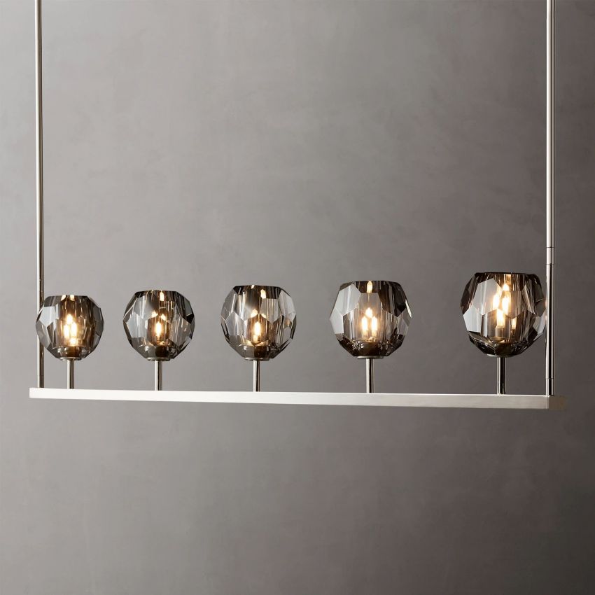 Boule De Radiant Crystal Linear Chandelier 48"