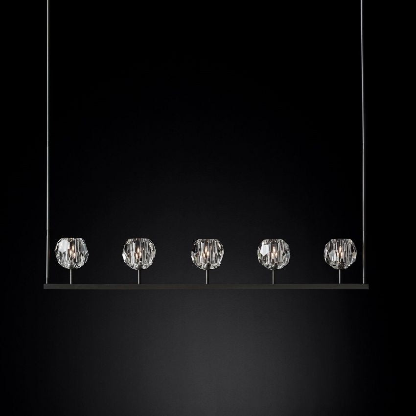 Boule De Radiant Crystal Linear Chandelier 48"