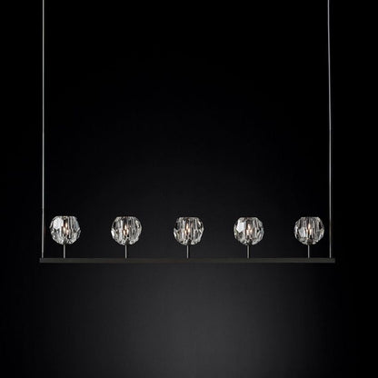 Boule De Radiant Crystal Linear Chandelier 48"