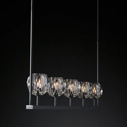 Boule De Radiant Crystal Linear Chandelier 48"