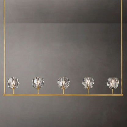 Boule De Radiant Crystal Linear Chandelier 48"
