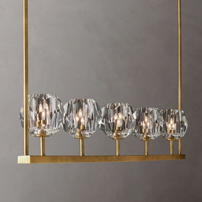 Boule De Radiant Crystal Linear Chandelier 48"