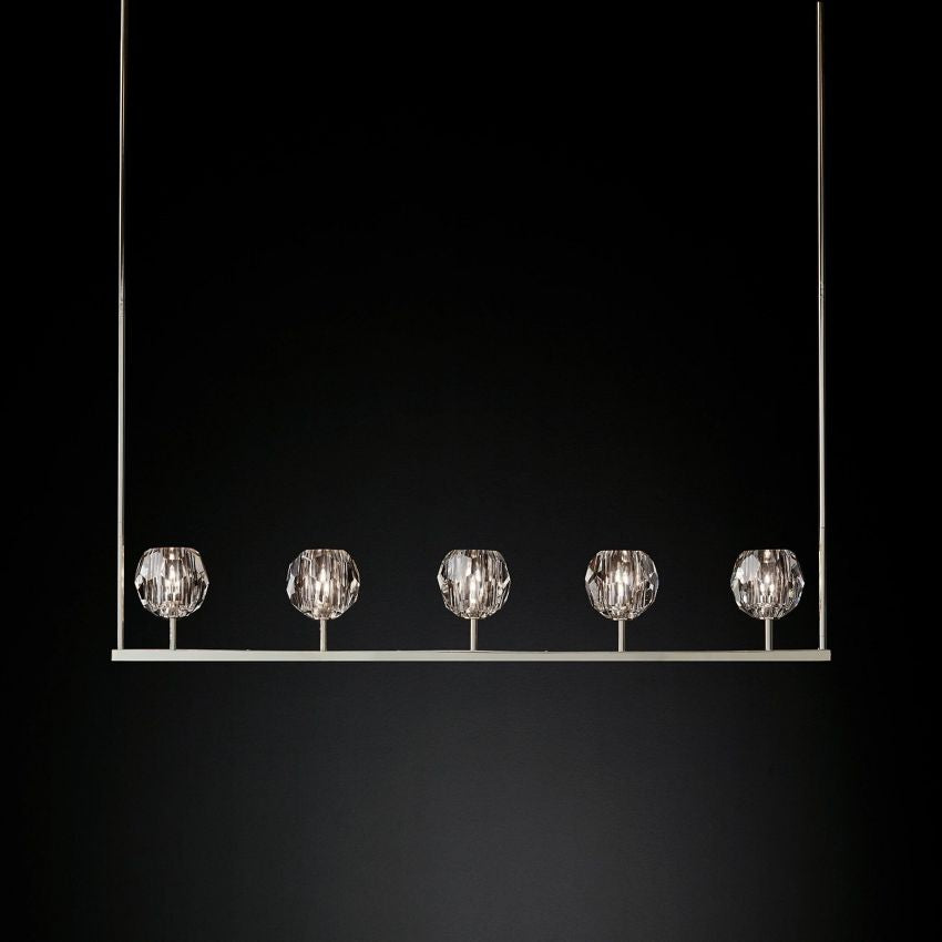 Boule De Radiant Crystal Linear Chandelier 48"