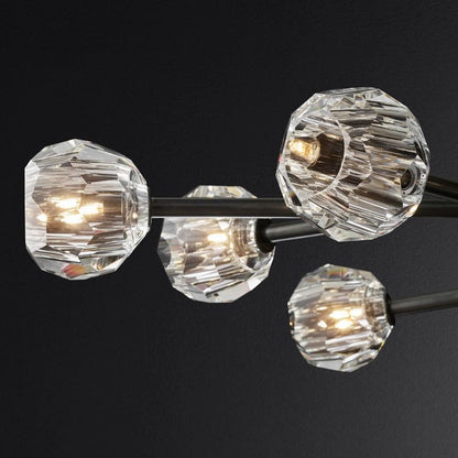 Boule De Radiant Crystal Oval Chandelier 72"