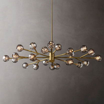 Boule De Radiant Crystal Oval Chandelier 72"