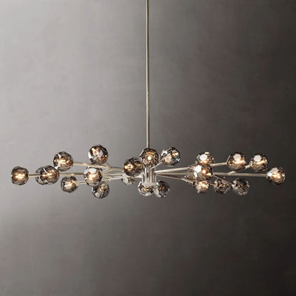 Boule De Radiant Crystal Oval Chandelier 72"