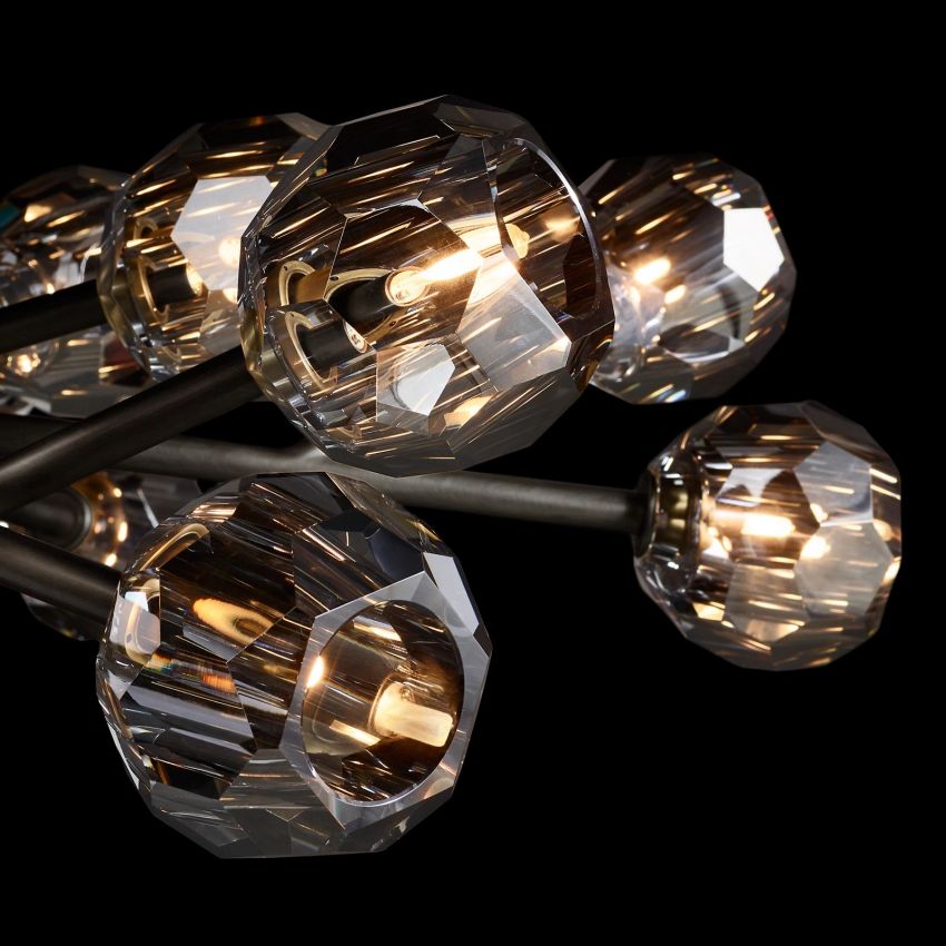 Boule De Radiant Crystal Oval Chandelier 72"