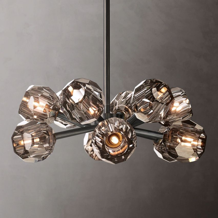 Boule De Radiant Crystal Round Chandelier 24"