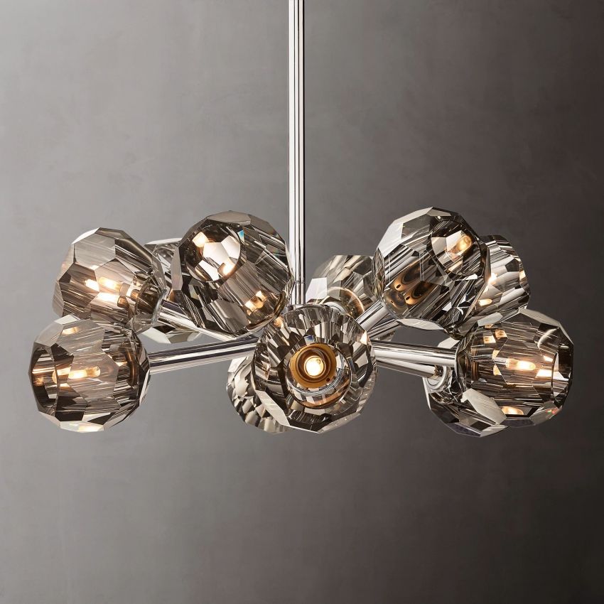 Boule De Radiant Crystal Round Chandelier 24"