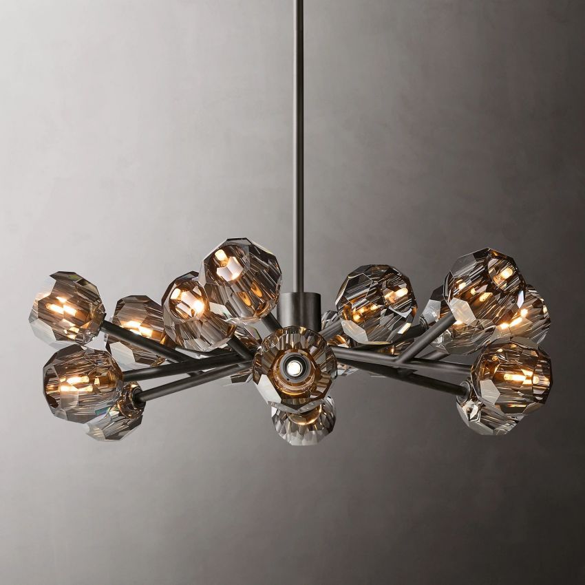 Boule De Radiant Crystal Round Chandelier 36"