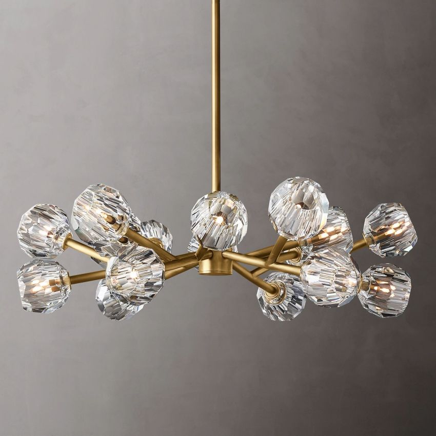 Boule De Radiant Crystal Round Chandelier 36"
