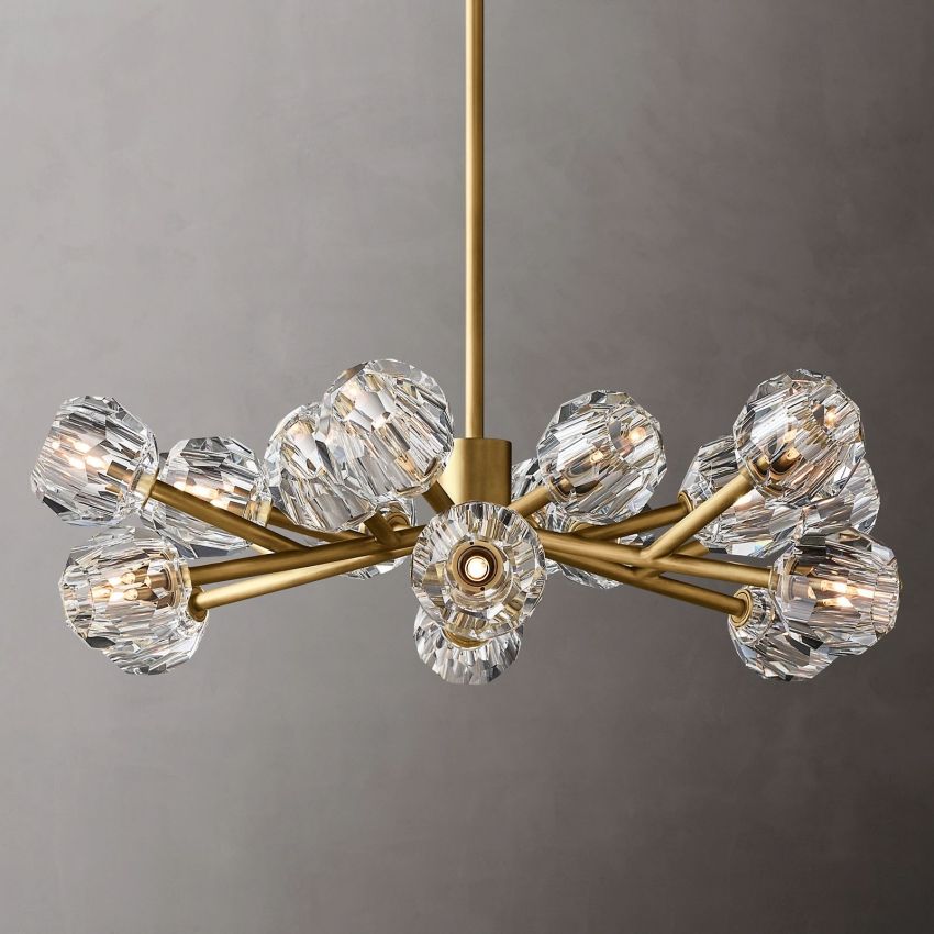 Boule De Radiant Crystal Round Chandelier 36"