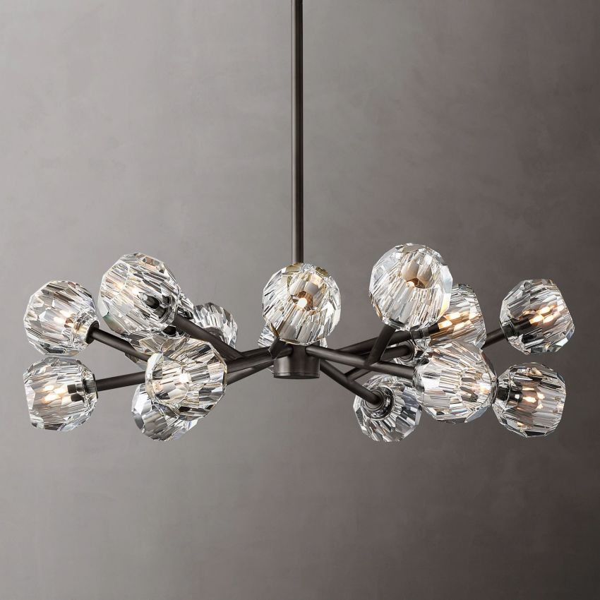 Boule De Radiant Crystal Round Chandelier 36"