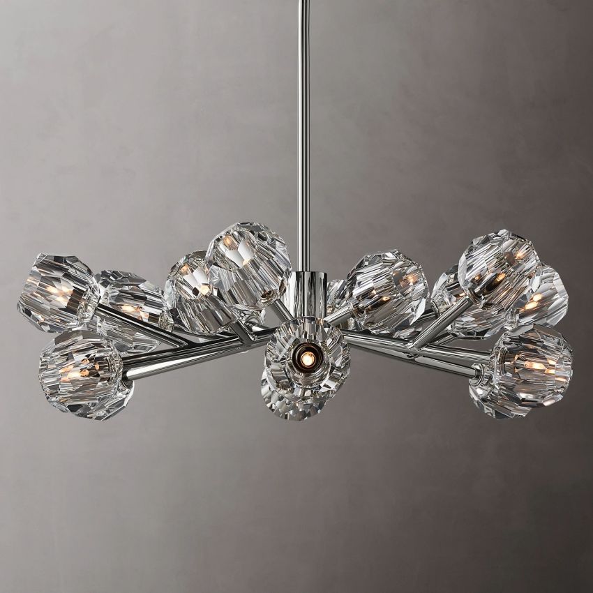 Boule De Radiant Crystal Round Chandelier 36"