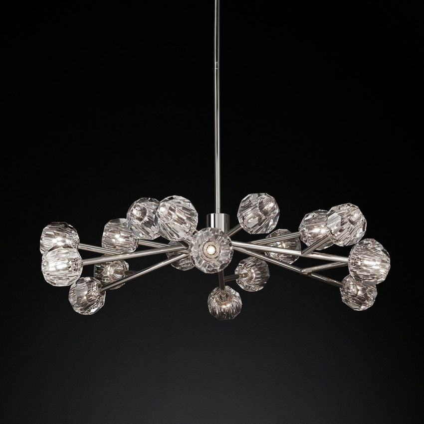Boule De Radiant Crystal Round Chandelier 48"