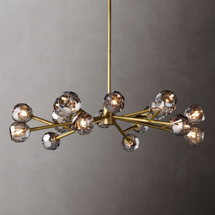 Boule De Radiant Crystal Round Chandelier 48"