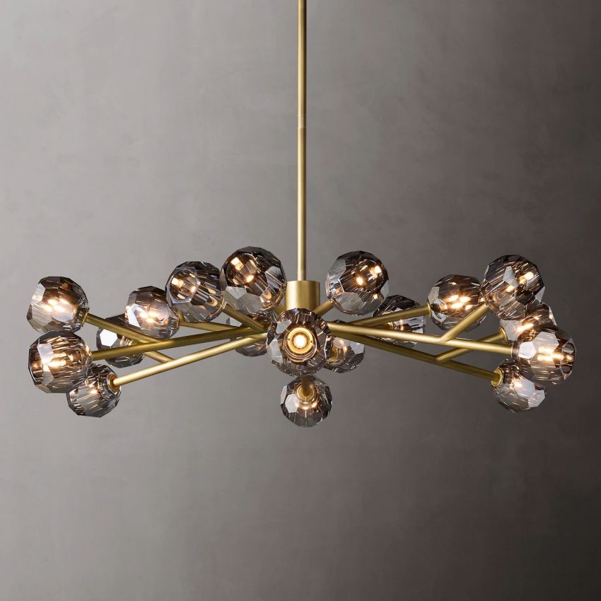 Boule De Radiant Crystal Round Chandelier 48"