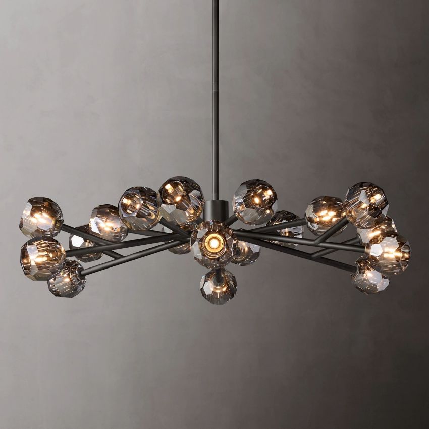 Boule De Radiant Crystal Round Chandelier 48"