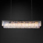 Odeon Deco Prism Rectangular Tiered Chandelier 72"