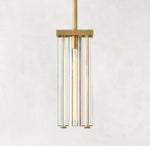 Savile Crystal Block Square Pendant Light