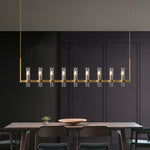Ravelle Clear GlassLinear Chandelier 73"