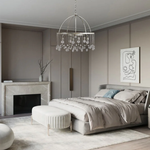 Aubrey Crystal Ball Tiered Round Chandelier