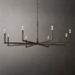 Thaddeus Artisan Forged Round Chandelier 60"